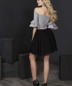 Tiffany Homecoming - 27224 Two Piece Off-Shoulder A-line Dress Cocktail Dresses