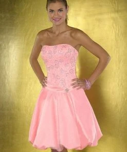 Tiffany Homecoming - 2791003 Strapless Corset Bubble Dress Cocktail Dresses