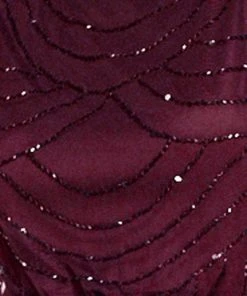 Adrianna Papell 191916100 - Cap Sleeve Beaded Mesh Evening Dress