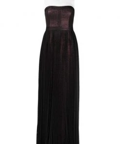 Adrianna Papell - 91898900 Strapless Metallic Jacquard Long Gown