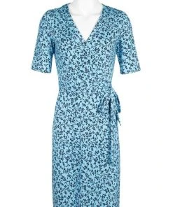 Adrianna Papell - AP1D103458 Floral Print V-neck Wrap Sheath Dress