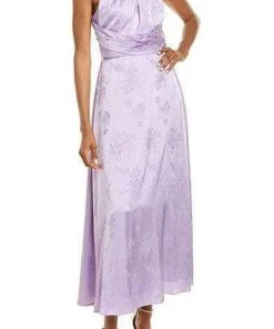 Adrianna Papell AP1D104066 - Floral Print Jacquard Tea-Length Dress