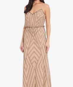 Adrianna Papell AP1E200215 - Beaded Blouson Trumpet Prom Dress