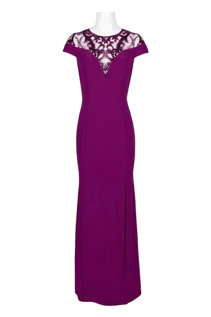 Adrianna Papell - AP1E202740 Sequined Jewel Neck Sheath Dress 6 Adrianna Papell - AP1E202740 Sequined Jewel Neck Sheath Dress