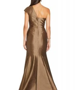 Adrianna Papell - AP1E204211 One Shoulder Taffeta Trumpet Gown