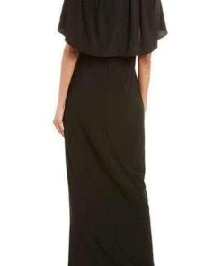 Adrianna Papell AP1E205551 - Chiffon Cape Sleeved Evening Dress 5 Adrianna Papell AP1E205551 - Chiffon Cape Sleeved Evening Dress