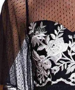 Adrianna Papell - AP1E205755 Floral Embroidered Jumpsuit