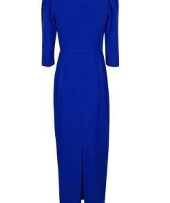 Adrianna Papell - AP1E205893 Asymmetric Neck Crepe Column Dress