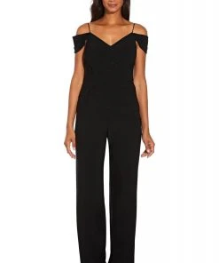 Adrianna Papell - AP1E206048 Gathered V-neck Jumpsuit