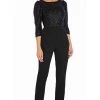 Adrianna Papell - AP1E206237 Sequined Bateau Fitted Jumpsuit