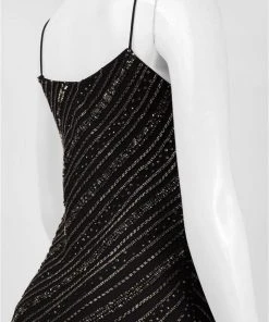 Adrianna Papell - Beaded V-Neck Dress 91925920
