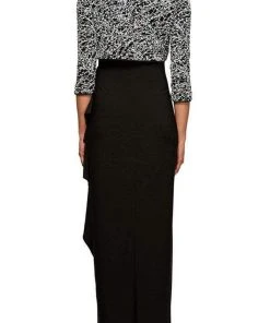 Alex Evenings - 1211421 Glitter Print Sheath Dress With Bolero