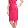 Alex Evenings - 134005 Faux Surplice Fitted Dress With Jewel Accent