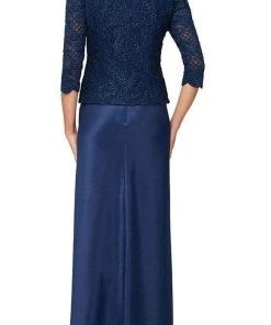 Alex Evenings - 81122326 Lace And Satin Dress With Jacket