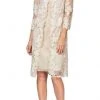 Alex Evenings - 81122337 Embroidered Lace Jacket Midi Dress 2 Alex Evenings - 81122337 Embroidered Lace Jacket Midi Dress