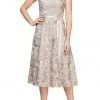 Alex Evenings - 81122370 Jewel Embroidered Tea-Length Dress 2 Alex Evenings - 81122370 Jewel Embroidered Tea-Length Dress