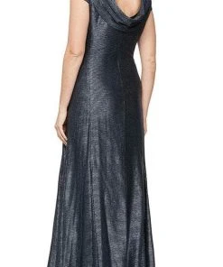 Alex Evenings - 8127685 Cap Sleeved Metallic Long Dress
