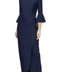 Alex Evenings - 8134271 Embellished Side Long Dress