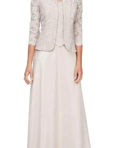 Alex Evenings - 82122326 Lace Bodice With Jacket A-Line Dress 11 Alex Evenings - 82122326 Lace Bodice With Jacket A-Line Dress