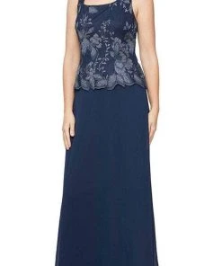 Alex Evenings - 84122422 Lace Jacket A-Line Dress