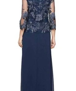 Alex Evenings - 84122422 Lace Jacket A-Line Dress