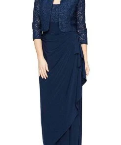 Alex Evenings - 84122475 Sleeveless With Bolero Jacket Long Dress