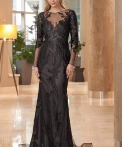 Alexander By Daymor - 1051 Detachable Under Piece Long Dress