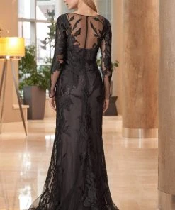 Alexander By Daymor - 1051 Detachable Under Piece Long Dress