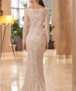Alexander By Daymor - 1070 Embroidered Lace Bateau Trumpet Gown 7 Alexander By Daymor - 1070 Embroidered Lace Bateau Trumpet Gown