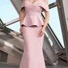 Alexander By Daymor - 1151 Off-Shoulder Trumpet Dress With Peplum 1 Alexander By Daymor - 1151 Off-Shoulder Trumpet Dress With Peplum