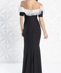 Alexander By Daymor - 1257 Ruffled Off Shoulder Sheath Dress 8 Alexander By Daymor - 1257 Ruffled Off Shoulder Sheath Dress