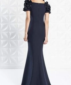 Alexander By Daymor - 1270 Embellished Bateau Long Trumpet Dress 8 Alexander By Daymor - 1270 Embellished Bateau Long Trumpet Dress