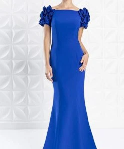 Alexander By Daymor - 1270 Embellished Bateau Long Trumpet Dress 9 Alexander By Daymor - 1270 Embellished Bateau Long Trumpet Dress