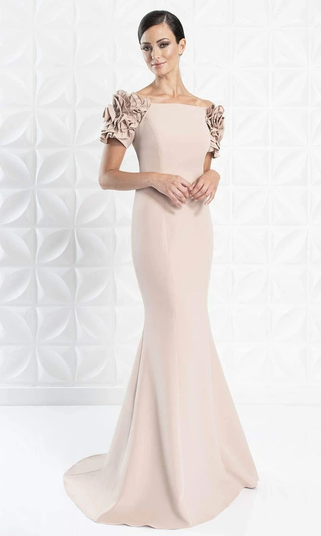 Alexander By Daymor - 1270 Embellished Bateau Long Trumpet Dress 7 Alexander By Daymor - 1270 Embellished Bateau Long Trumpet Dress