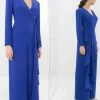 Alexander By Daymor - 1393 Long Sleeve V Neck Jumpsuit