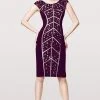 Alexander By Daymor - 157 Shining Sequined Cutout Bodycon Dress