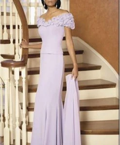 Alexander By Daymor - 2003 Rosette Ruffles Off Shoulder Evening Dress 11 Alexander By Daymor - 2003 Rosette Ruffles Off Shoulder Evening Dress