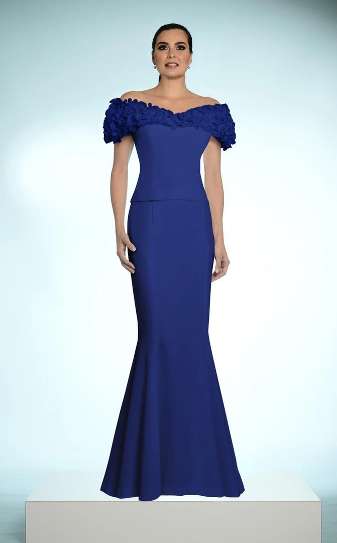 Alexander By Daymor - 2003 Rosette Ruffles Off Shoulder Evening Dress 9 Alexander By Daymor - 2003 Rosette Ruffles Off Shoulder Evening Dress