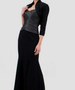 Alexander By Daymor - 7003 Strapless Sweetheart Mermaid Gown With Bolero