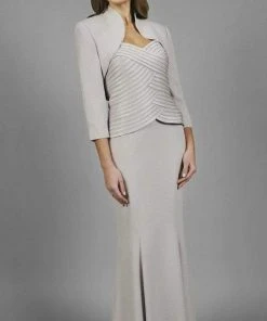 Alexander By Daymor - 7003 Strapless Sweetheart Mermaid Gown With Bolero