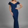 Alexander By Daymor Ruffled Cap Sleeves Evening Gown 306 - 1 Pc New Champagne In Size 8 Available