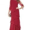 Alyce Paris - 27046 Bateau Layered Chiffon Trumpet Dress 2 Alyce Paris - 27046 Bateau Layered Chiffon Trumpet Dress