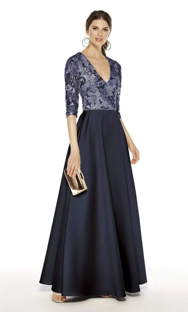 Alyce Paris - 27388 Embroidered Lace A-line Dress 5 Alyce Paris - 27388 Embroidered Lace A-line Dress