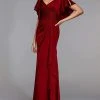 Alyce Paris - 27520 Flutter Sleeve Draping Long Dress 2 Alyce Paris - 27520 Flutter Sleeve Draping Long Dress