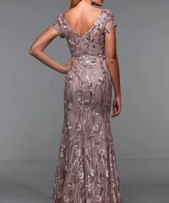 Alyce Paris 27533 - Embroidered V-neck Formal Dress 5 Alyce Paris 27533 - Embroidered V-neck Formal Dress