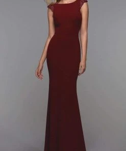 Alyce Paris - 27539 Jewel Neck Plain Evening Gown