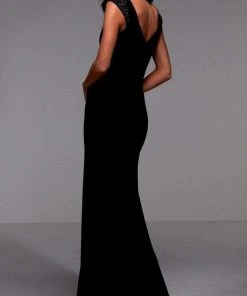 Alyce Paris - 27539 Jewel Neck Plain Evening Gown