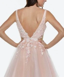 Alyce Paris 3099 - V-Straps Cocktail Dress