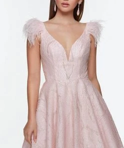 Alyce Paris 3100 - Cap Sleeve Glitter Cocktail Dress