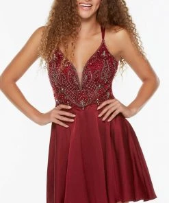 Alyce Paris 3112 - Sleeveless Beaded Cocktail Dress